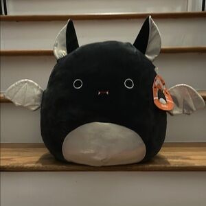 Squishmallow Black and Silver Emily the Bat Plush Toy